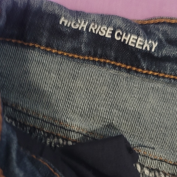 Charlotte Russe Refuge "Cheeky" Denim Shorts. Sz 8. 2.5" Inseam. #Distressed - Picture 4 of 7